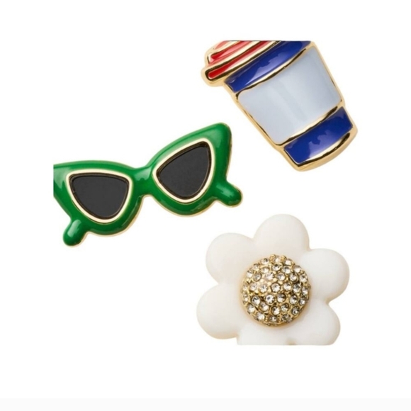 kate spade new york × Target Mixed Novelty Stud Earrings 3pk NWT - Picture 7 of 8